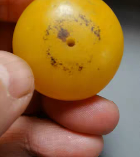 藏传古珠赛璐璐老料器古珠，   细节看图 ...