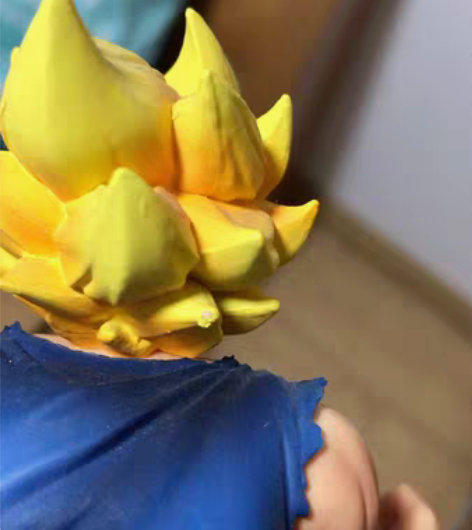 正版七龙珠手办，孙悟空爆气，无盒，后面头发...