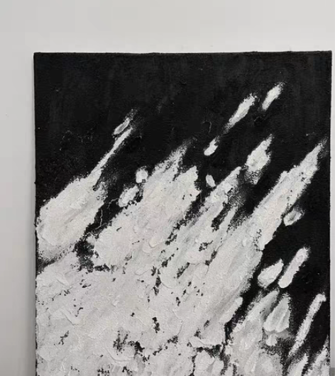 《消尽》原创手绘肌理画 装饰画 家居摆件...