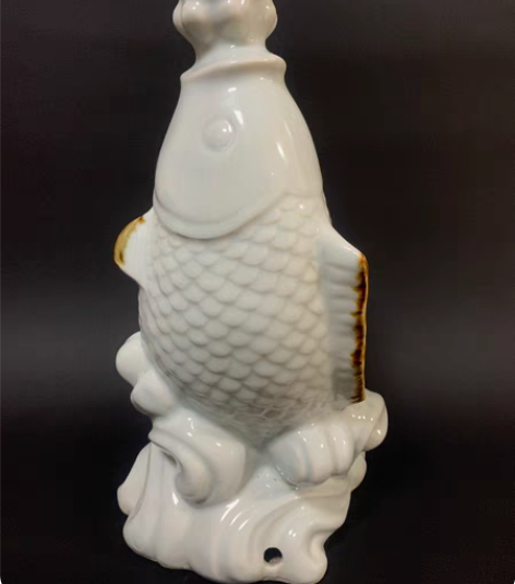 80年代龙泉鲤鱼台灯，开门东西，包老保真，...