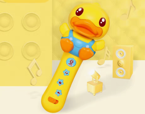 转卖B.Duck小黄鸭儿童玩具扩音乐器话筒...