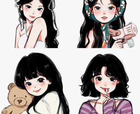 Q版手绘头像定制卡通动漫真人照片转漫画人物...