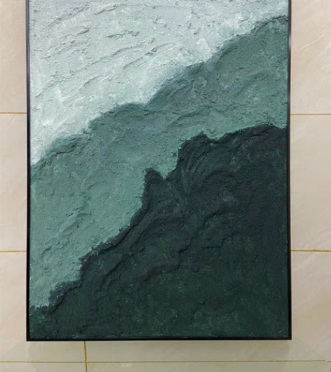纯手工纹理装饰画，已经婊好框 ，可挂客厅卧...