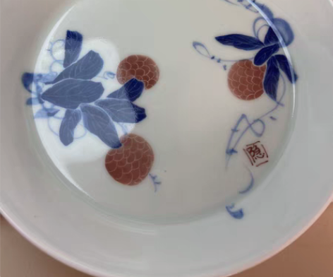 包邮景德镇手工手绘荔枝壶承,茶点盘,自己配...