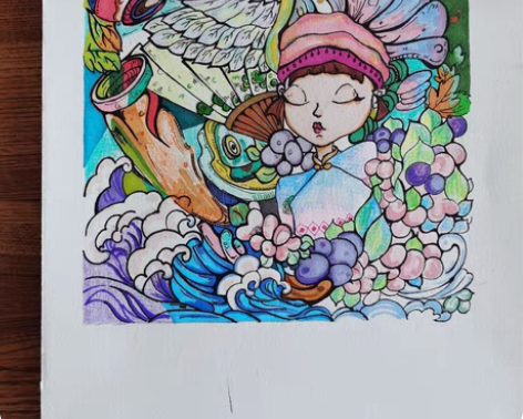包邮代画手绘彩色装饰画、黑白装饰画、设计基...