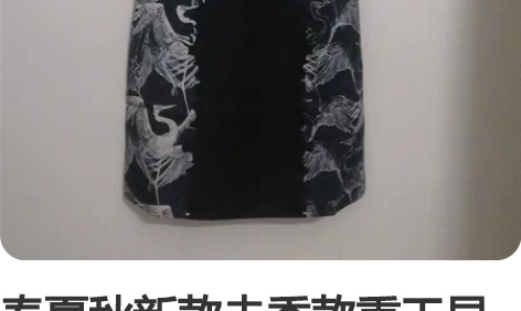 春夏秋新款走秀款重工显瘦A字裙黑裙无袖刺绣...