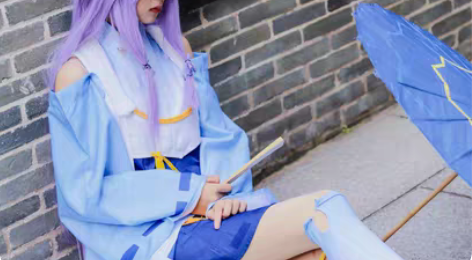 三町目家卜算天Cos服L码大全套没有伞和鞋...