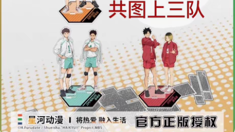 【出】排球少年双人立牌 有图上的三队，多收...