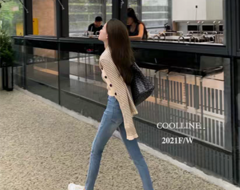 转卖COOLLINE小个子专属 筷子腿灰色...