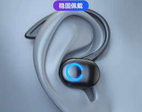 包邮跨境新款商务蓝牙耳机 挂耳式5.0真无...