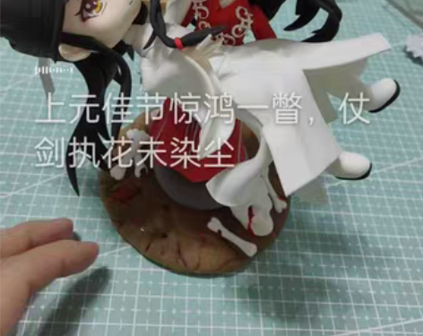 成品现货天官赐福花城和谢玲超轻粘土手工人偶...