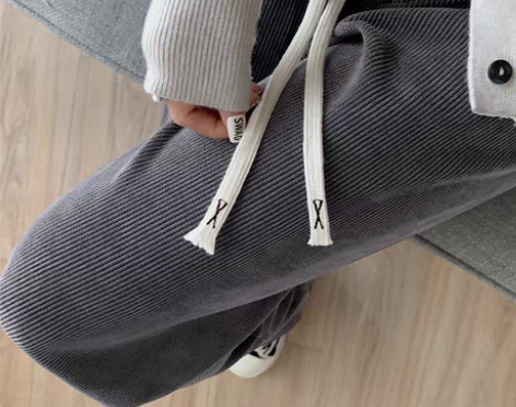 转卖阔腿裤女2022年新款休闲雪尼尔直筒拖...