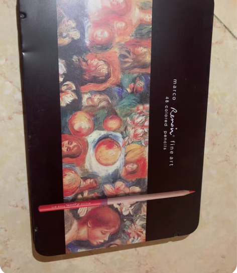 包邮Marco马可雷诺阿彩铅油性48色 感...