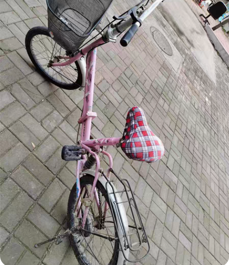 一手家里自用20折叠女自行车,因为买电动了...