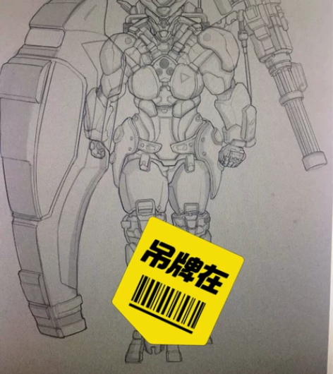 <谷仓的猫头鹰>原创手绘 科幻定制 机械元...