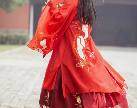 【杞瑾原创-小狐仙】汉服女齐腰齐胸襦裙中国...