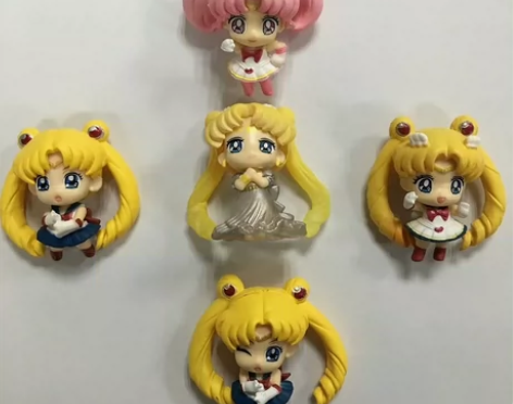 5只24.9元 散装5款美少女战士手办 ...