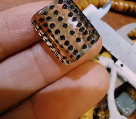藏式透明老料器赛璐璐咒点骰子一非违禁品 尺...