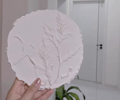 植物浮雕艺术品 可挂起来也可以直接摆在桌子...