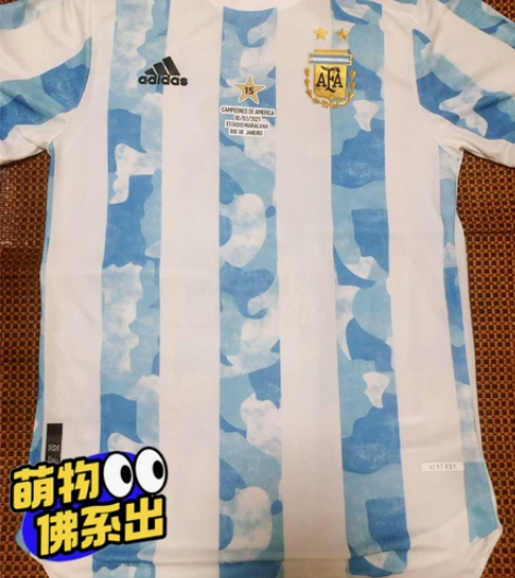 阿根廷美洲杯夺冠纪念衫球员版 尺码185 ...