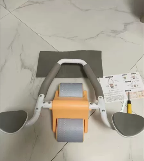 wsw新款肘撑健腹轮自动回弹收腹卷腹运动练...