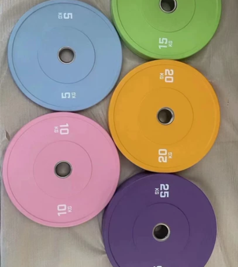 全新配色马卡龙彩色杠铃片 全胶片 厂家直销...
