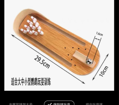 全新鹦鹉保龄球玩具,景田地铁站自提,快递加...