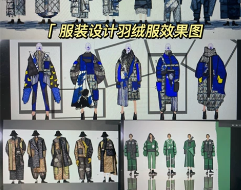 服装设计效果图,服装效果图、羽绒服效果图,...