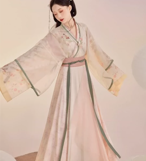 七月夕 山有木兮 晋制交领大袖襦宽袖上衣改...