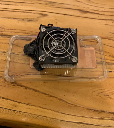 手机散热器,自制半导体制冷手机散热器。半导...
