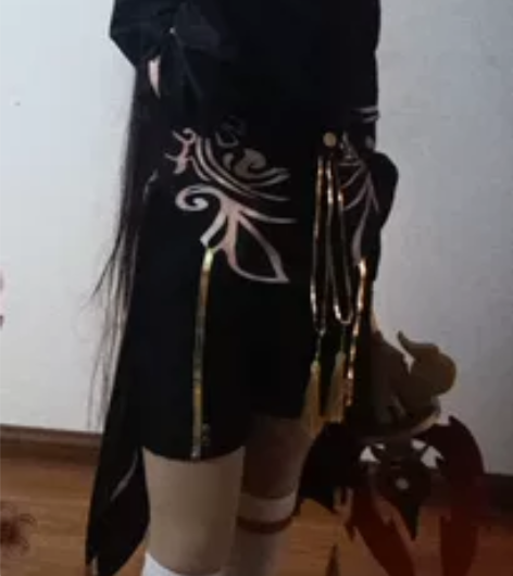 出原神胡桃cos无鞋全套,有1.8m护摩 ...