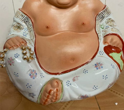 80年代，弥勒佛，纯手工制作，神态好，一口...
