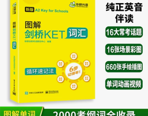 华研外语 2023改革版 图解剑桥KET词...