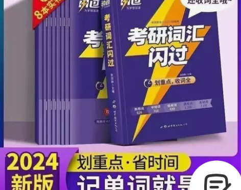 2024考研词汇闪过 24考研英语词汇闪过...