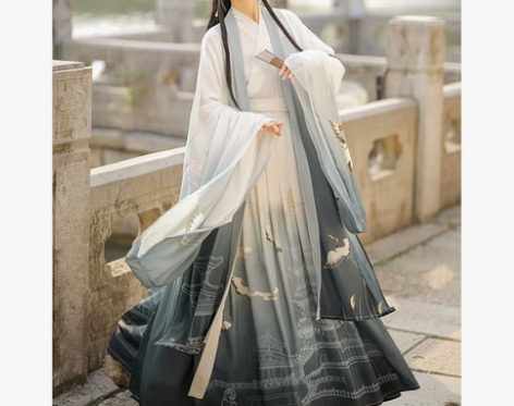 滕王阁汉服女正品原创中国风晋制齐腰襦裙夏款...