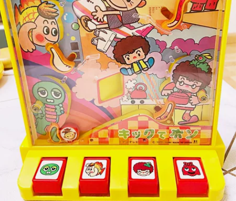 日本tomy中古昭和复古手指高尔夫投篮投球...
