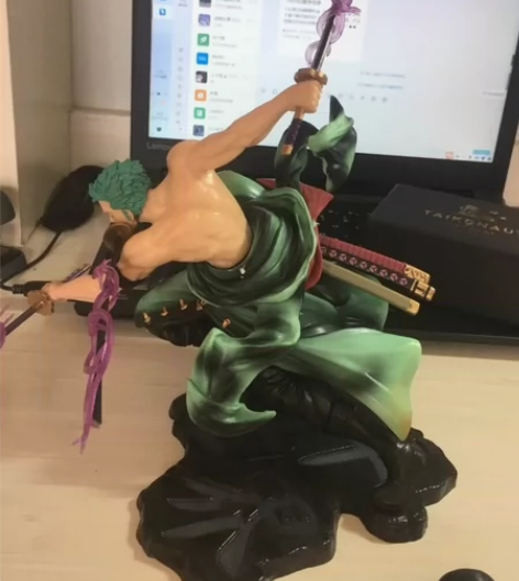 海贼王三千世界大号索隆手办阿修罗三刀流战斗...